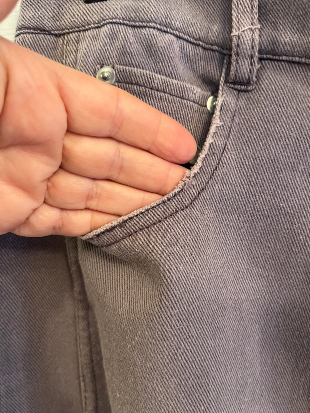 Barrel Leg Soft Washed Lavender Pants - Picture 3 of 7
